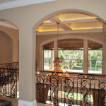 Open Foyer with Metal Bannisters